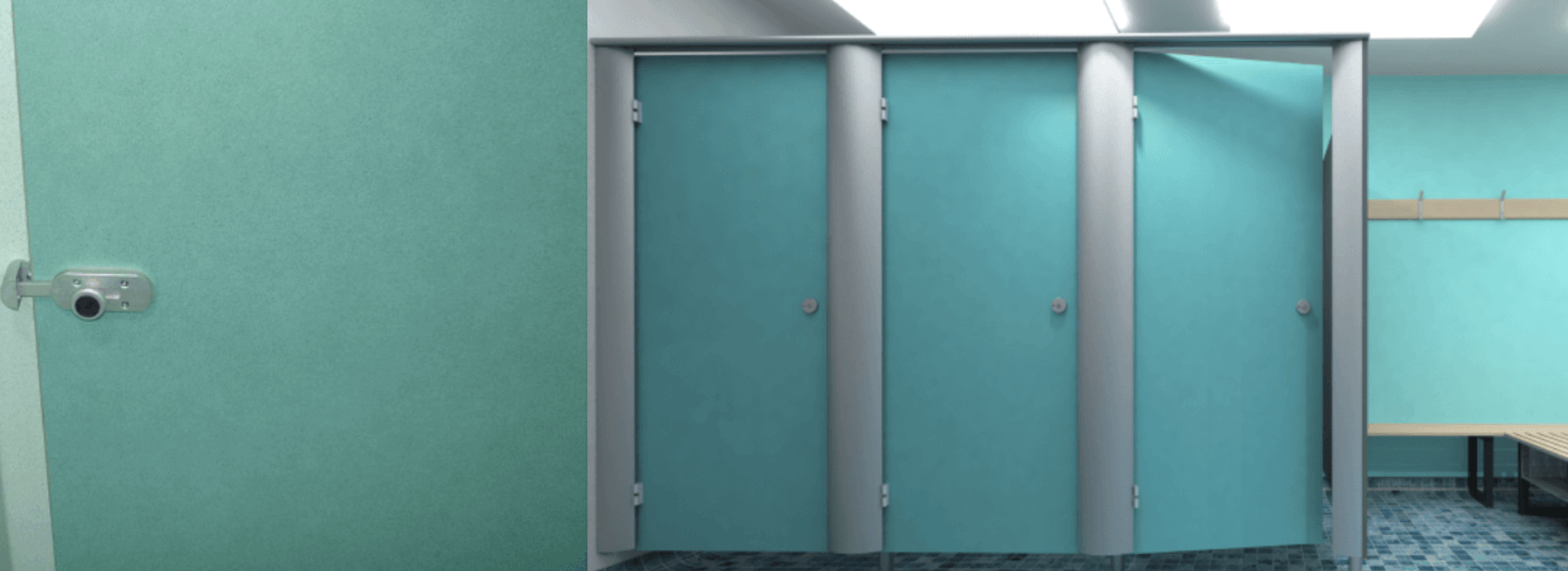 We offer an extensive range of cubicle fittings suitable for Toilet, washroom, Changing or Shower Cubicle Applications As well as complete cubicle systems and cubicle fitting packs.